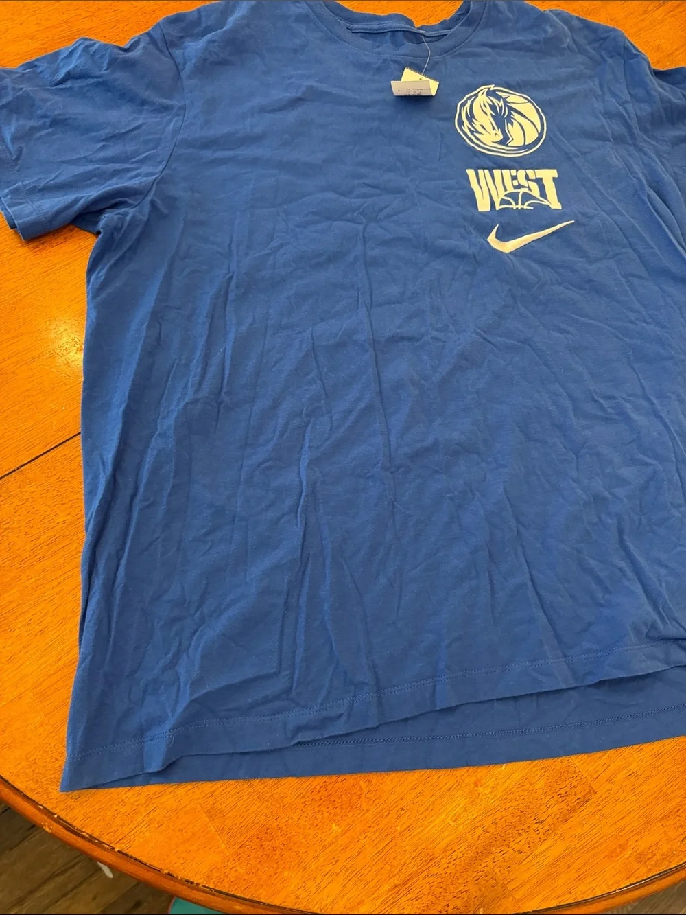 Nike Royal Blue Dallas Mavericks Graphic Tee xxl West
